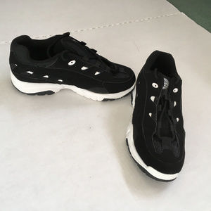 vintage pro wings black sneakers trainer shoes